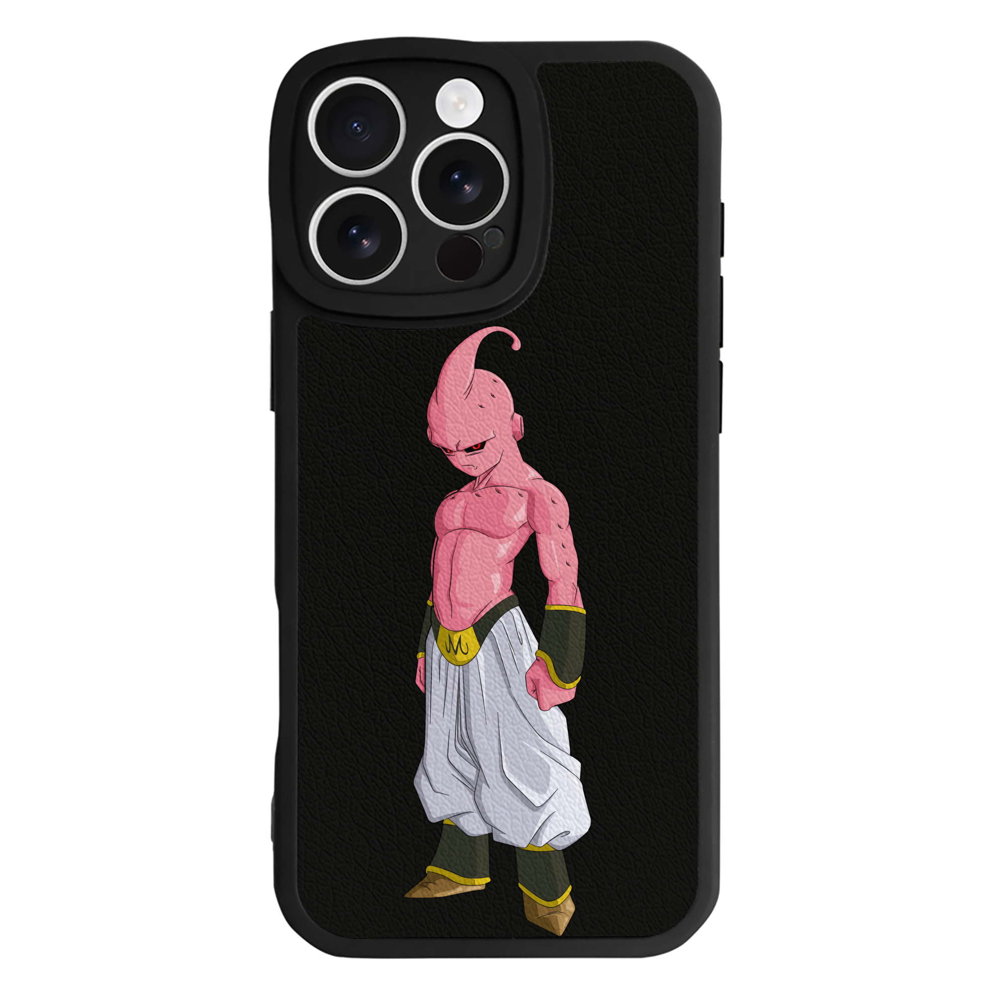 （画像用） ドラゴンボール 魔人ブウ DRAGON BALL Majin Buu 【iPhone 16シリーズ対応】シリコンスマホケース（レザー調） 材質：シリコン